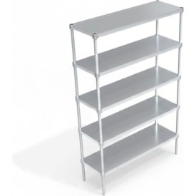 Heavy Duty Shelving Unit, 5 Solid Brute Shelves, 54"W x 24"D x 84-1/4"H view 2