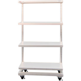 Heavy Duty Shelving Unit, 4 Solid Shelves, 30"W x 16"D x 60-1/8"H view 2