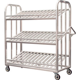 Aluminum Order Picking Cart 65"W x 26"D x 67-1/2"H, 9 Pan Capacity view 2