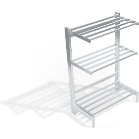 New Age HD-Bar Cantilever Aluminum Shelving Unit, 3 Shelves, 50-3/4"W x 21"D x 72-1/4"H view 2