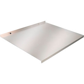 Heavy Duty Solid Aluminum Removable Shelf Cover, 56"W x 17-5/8"D x 1"H view 2