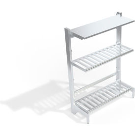 T-Bar & Solid Reinforced Cantilever Shelving Unit, 3 Shelves, 50-3/4"W x 21"D x 72-1/4"H view 2
