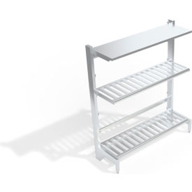 T-Bar & Solid Reinforced Cantilever Shelving Unit, 3 Shelves, 62-3/4"W x 21"D x 72-1/4"H view 2