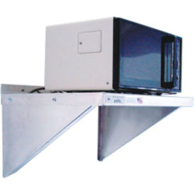 Welded Solid, Wall-Mounted Microwave Shelf, 24-1/4"W x 24-1/2"D x 13-1/2"H view 2