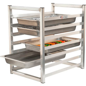 New Age Industrial Aluminum Insert Rack 7 Pan Capacity 15-7/8"W x 22"D x 23-1/4"H 