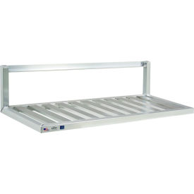 Inverted Heavy Duty Wall Mounted Aluminum T-Bar Shelving, 1 Shelf, 48"W x 20"D x 12"H view 2