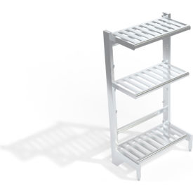 New Age T-Bar Cantilever Aluminum Shelving Unit 3 Shelves 38-3/4"W x 21"D x 72-1/4"H 