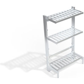 New Age T-Bar Cantilever Aluminum Shelving Unit, 3 Shelves, 44-3/4"W x 21"D x 72-1/4"H view 2