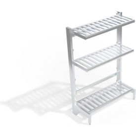 T-Bar Cantilever Aluminum Shelving Unit, 3 Shelves, 50-3/4"W x 21"D x 72-1/4"H view 2