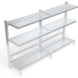 T-Bar Cantilever Shelving Unit, 6 Shelves, 24" x 60" Shelf Size, 122-3/4"W x 27"D x 72-1/4"H view 2