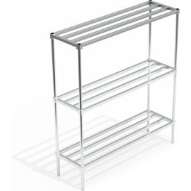 Industrial Standard Shelving Unit, 3 HD-Bar Tubular Shelves, 60"W x 18"D x 68-1/4"H view 2