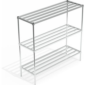 Industrial Standard Shelving Unit, 3 HD-Bar Tubular Shelves, 72"W x 24"D x 68-1/4"H view 2