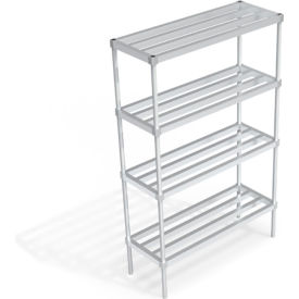 New Age Standard HD-Bar Adjustable Aluminum Shelving Unit 4 Shelves 48"W x 18"D x 76"H 