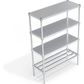 Industrial Shelving Unit, 1 HD-Bar Tubular & 3 Marine Edge Shelves, 48"Wx18"Dx68-1/4"H view 2