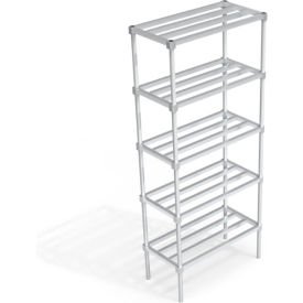 Industrial Standard Shelving Unit, 5 HD-Bar Tubular Shelves, 36"W x 18"D x 84-1/4"H view 2