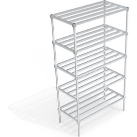 Industrial Standard Shelving Unit, 5 HD-Bar Tubular Shelves, 48"W x 24"D x 84-1/4"H view 2