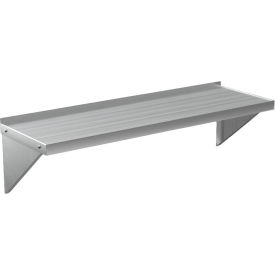 Welded Solid Wall-Mounted Shelf W/Marine Edge, 48-1/2"W x 15-1/4"D x 13-1/2"H view 2
