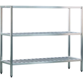 New Age Industrial Corp. 1041TB New Age Aluminum T-Bar 3-Shelf Rack, 36"W x 20"D x 60"H image.
