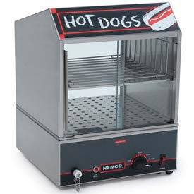 Nemco Food Equipment 8300 NEMCO® 8300, Hot Dog Steamer w/Low Water Level Indicator Light, 150 Hot Dogs/30 Buns, 120V image.