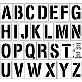 Newstripe, Inc. 10000524 Newstripe 20" Complete Alphabet, 1/8" Thick, PolyTough, Plastic, White image.