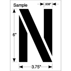 Newstripe, Inc. 10001773 Newstripe 6" Complete Alphabet, 1/8" Thick, PolyTough, Plastic, White image.