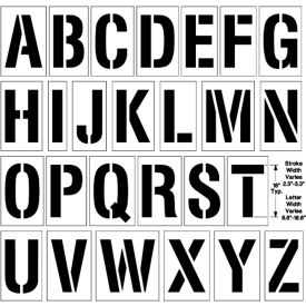 Newstripe, Inc. 10004924 Newstripe 18" Alphabet Kit, 1/8" Thick, PolyTough, Plastic, White image.