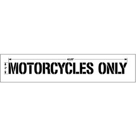 Newstripe, Inc. 10004985 Newstripe 4" Motorcycles Only, PolyTough, Plastic, White image.