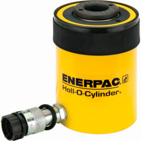 AGONOW LLC ENE-RCH202 Enerpac Single Acting Hollow Plunger Hydraulic Cylinder, 20 Ton, 2" Stroke image.