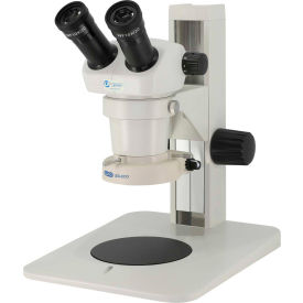 LX Microscopes by UNITRON Binocular Microscope, LED-ECO Ring, Plain Focusing Stand, 7X-30X