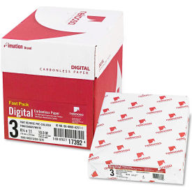 Nekoosa Coated Products 17392 Nekoosa Fast Pack Digital Carbonless Paper - NEK17392 - 8-1/2 x 11 - Pink/Canary/White - 2500 Sheets image.