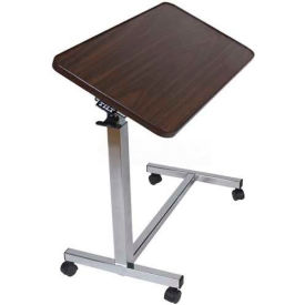 NK Medical Economy Overbed Table with 3-Position Tilt, Spring Assisted Lift, 15