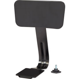 Global Industrial 695734 Steel Backrest for Interion® Shop Stools - Black image.