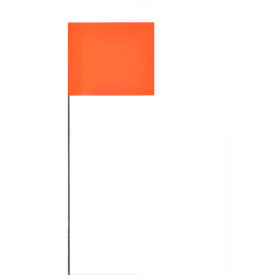 National Marker Company MF21OGLO Marking Flags - Orange Glow image.