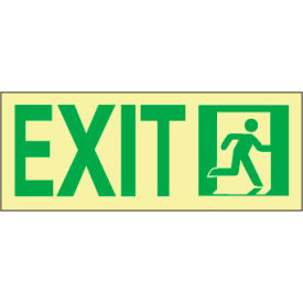 National Marker Company 50F-2SN-R Glow NYC - Sign Exit Right image.
