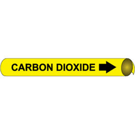 National Marker Company A4011 NMC™ Precoiled & Strap-On Pipe Marker, Carbon Dioxide, Fits 3/4" - 1" Pipe Dia. image.