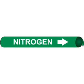 National Marker Company A4074 NMC™ Precoiled & Strap-On Pipe Marker, Nitrogen, Fits 3/4" - 1" Pipe Dia. image.