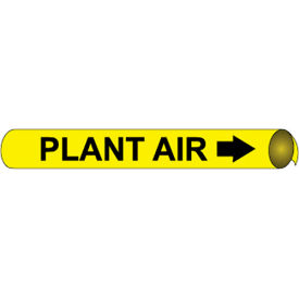 National Marker Company A4081 NMC™ Precoiled & Strap-On Pipe Marker, Plant Air, Fits 3/4" - 1" Pipe Dia. image.