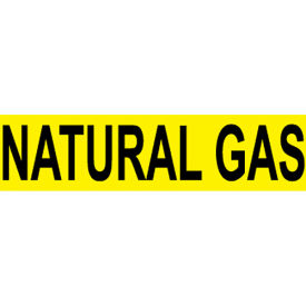 Pressure-Sensitive Pipe Marker - Natural Gas, Pack Of 25