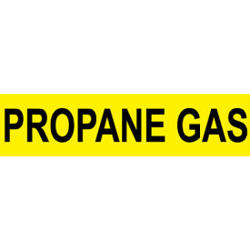 National Marker Company B1199Y NMC™ Pressure Sensitive Pipe Marker, Propane Gas, 9"W x 2-1/4"H, Pack of 25 image.