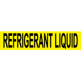 Pressure-Sensitive Pipe Marker - Refrigerant Liquid, Pack Of 25 Pressure-Sensitive Pipe Marker - Refrigerant Liquid, Pack Of 25