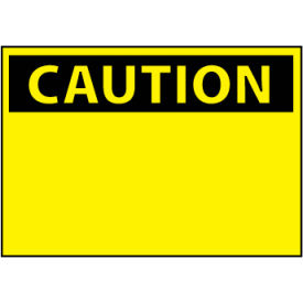 Machine Labels - Caution Blank with Header Only
