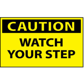 National Marker Company C203AP Machine Labels - Caution Watch Your Step image.