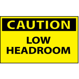 National Marker Company C43AP Machine Labels - Caution Low Headroom image.