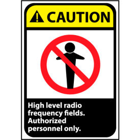 Caution Sign 14x10 Aluminum - High Level Radio Frequency
