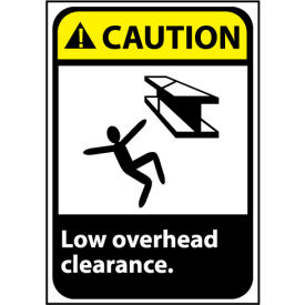 Caution Sign 14x10 Aluminum - Low Overhead Clearance