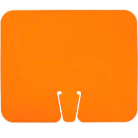 National Marker Company CS1 NMC™ Blank Traffic Cone Sign, 10-1/2"W x 12-3/4"H, Gray, Orange image.