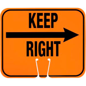National Marker Company CS9 Cone Sign - Keep Right image.