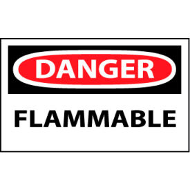 National Marker Company D126AP Machine Labels - Danger Flammable image.