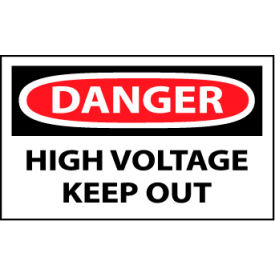 National Marker Company D139AP Machine Labels - Danger High Voltage Keep Out image.