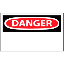 National Marker Company D1AP Machine Labels - Danger Blank with Header Only image.